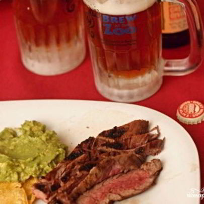 Стейк, маринованный в пиве