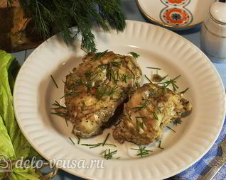 Стейк пикши в духовке