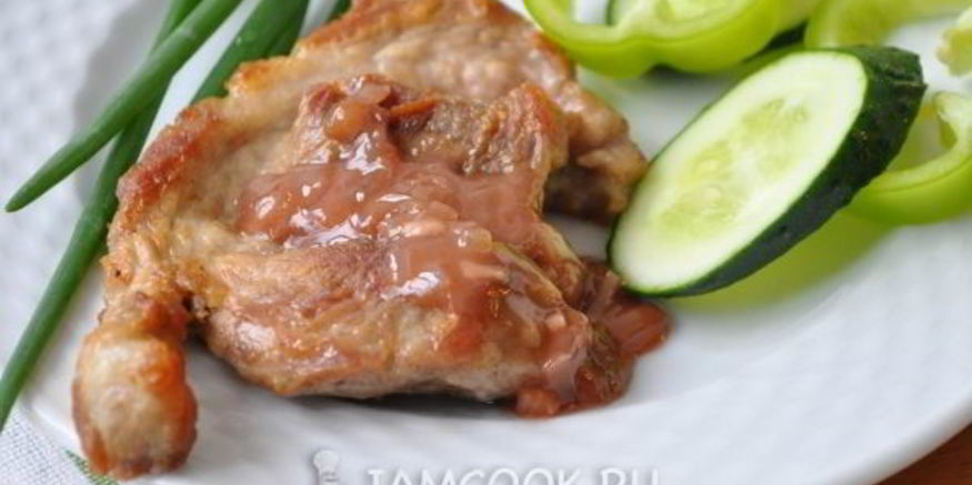 Рецепт стейка с соусом из красного вина