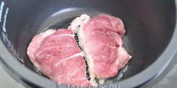 стейк с соусом из красного вина