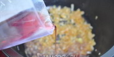 стейк с соусом из красного вина