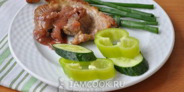 стейк с соусом из красного вина