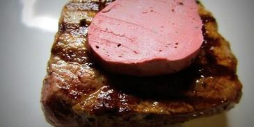 стейк с винным маслом