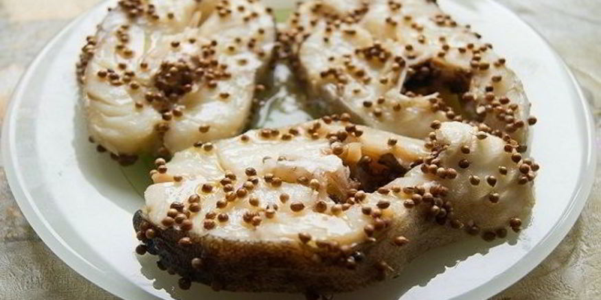 Рецепт стейка трески на пару