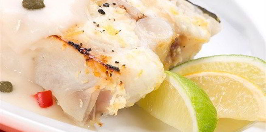 Рецепт стейков из палтуса в перце на гриле