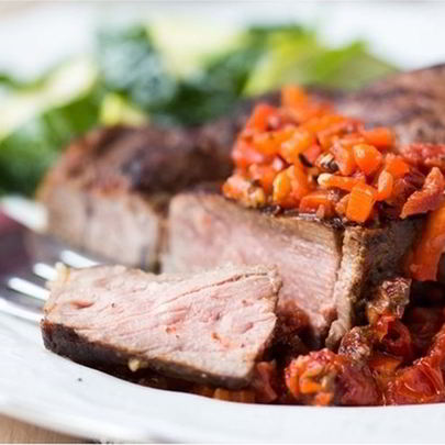 Стейки с овощами по-провансальски