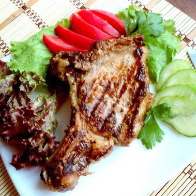 Свиной стейк на гриле