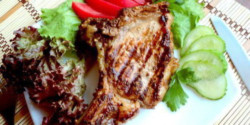 Рецепт свиного стейка на гриле