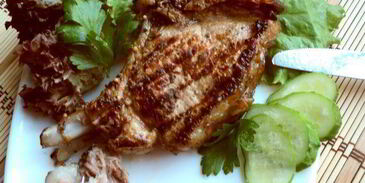 свиной стейк на гриле