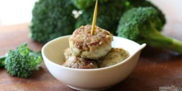 говяжьи тефтели с брокколи