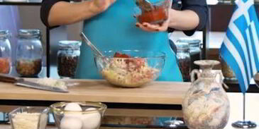 греческие тефтели с кабачками