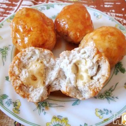 Куриные тефтельки с сыром