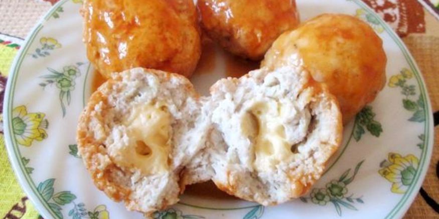 Рецепт куриных тефтелек с сыром