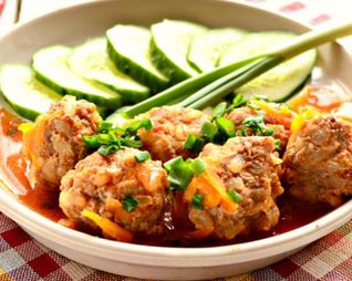 Мясные тефтели в томатной заправке