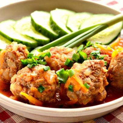 Мясные тефтели в томатной заправке