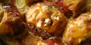 свекольно-мясные тефтели с грибной начинкой