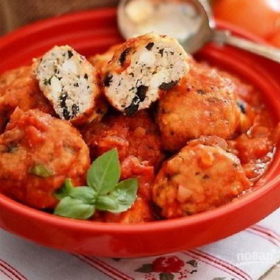 Тефтели из индейки с оливками