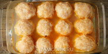 тефтели из куриного фарша с рисом в духовке