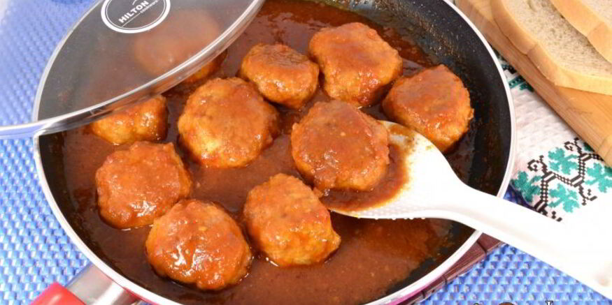 Рецепт тефтелей из смешанного фарша в томатно-апельсиновом соусе