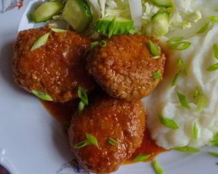 Тефтели из свинины с рисом