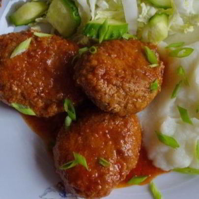 Тефтели из свинины с рисом