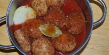 тефтели из свинины с рисом