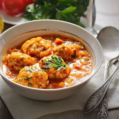 Тефтели с брюссельской капустой