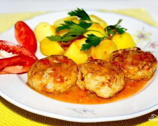 Тефтели с рисом жареные