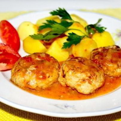 Тефтели с рисом жареные