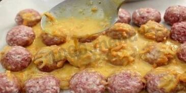 тефтели в сливочном соусе в духовке
