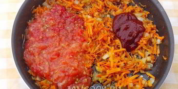 тефтели в томатно-овощном соусе