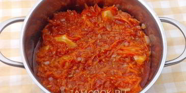 тефтели в томатно-овощном соусе