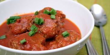 тефтели в томатном соусе с мятой