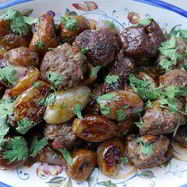 Рецепт Тефтелек из ягнятины с инжиром и луком-шалотом