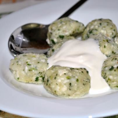 Творожные ньокки со шпинатом