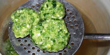 творожные ньокки со шпинатом