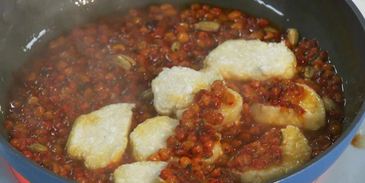 ленивые вареники с облепиховым соусом