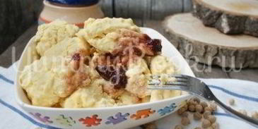 паровые ленивые вареники с нутом в мультиварке