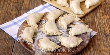 постные вареники с капустой