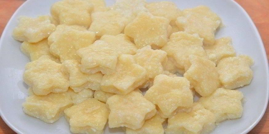 Рецепт творожных ленивых вареников звездочки