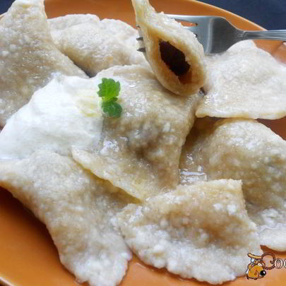 Вареники из творога с цельнозерновой мукой