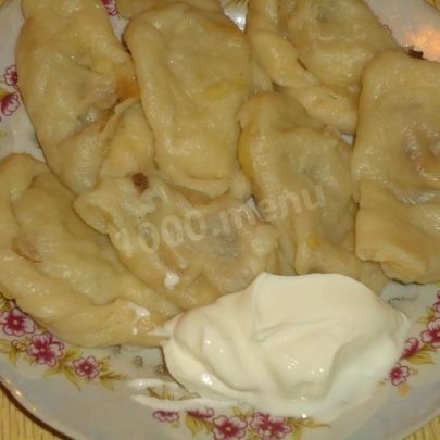 Вареники картофельные с грибами