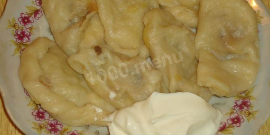 Рецепт вареников картофельных с грибами