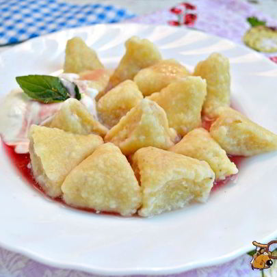 Вареники ленивые с овсяными хлопьями и лимонной цедрой