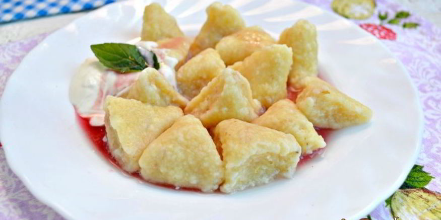 Рецепт вареников ленивых с овсяными хлопьями и лимонной цедрой