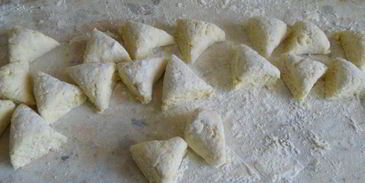 вареники ленивые с овсяными хлопьями и лимонной цедрой