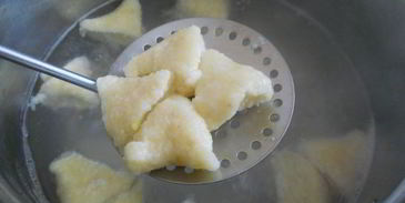 вареники ленивые с овсяными хлопьями и лимонной цедрой