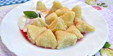 вареники ленивые с овсяными хлопьями и лимонной цедрой