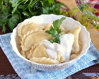 Вареники с адыгейским сыром