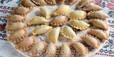 вареники с чечевицей и грибами